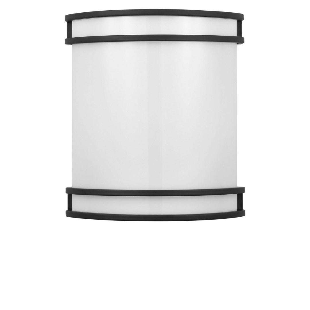 Ravel LED Outdoor Wall Lantern in Midnight Black Generation Lighting Canada