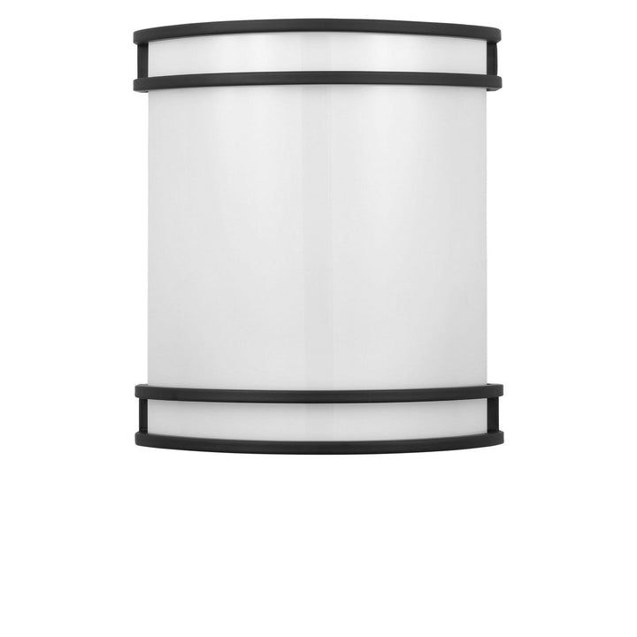Ravel LED Outdoor Wall Lantern in Midnight Black Generation Lighting Canada