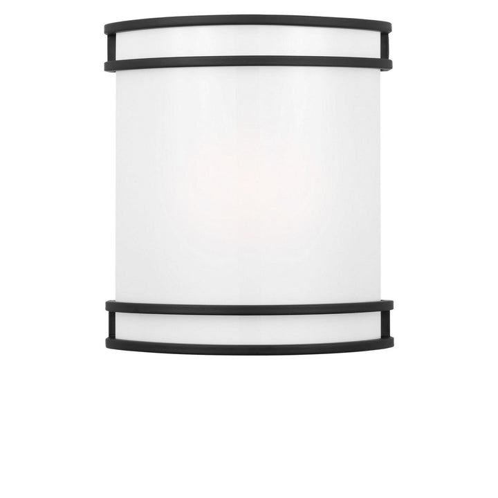 Ravel LED Outdoor Wall Lantern in Midnight Black Generation Lighting Canada