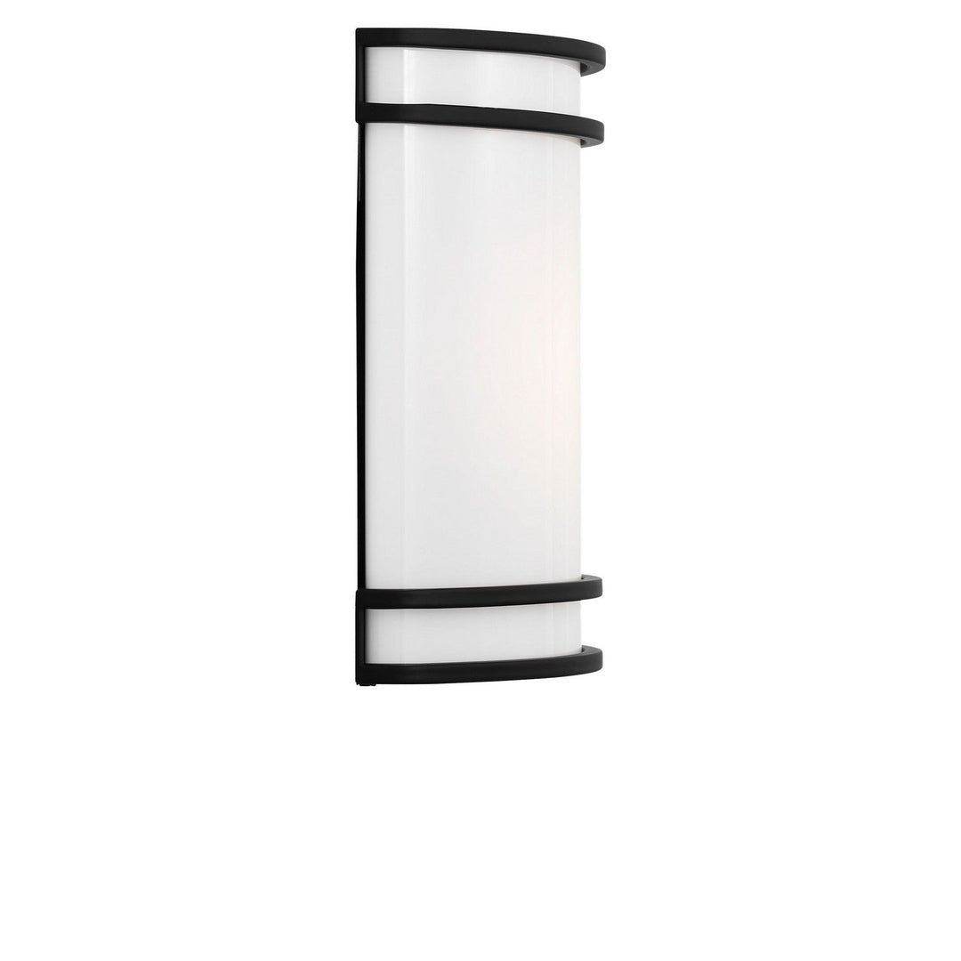 Ravel LED Outdoor Wall Lantern in Midnight Black Generation Lighting Canada