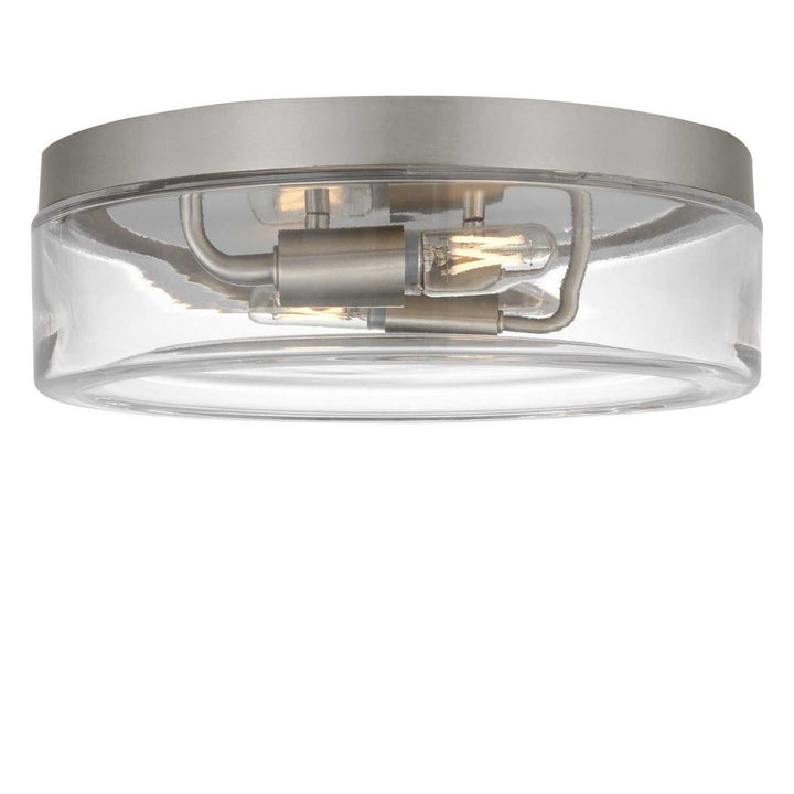 Rhett Two Light Flush Mount in Brushed Nickel Generation Lighting Canada