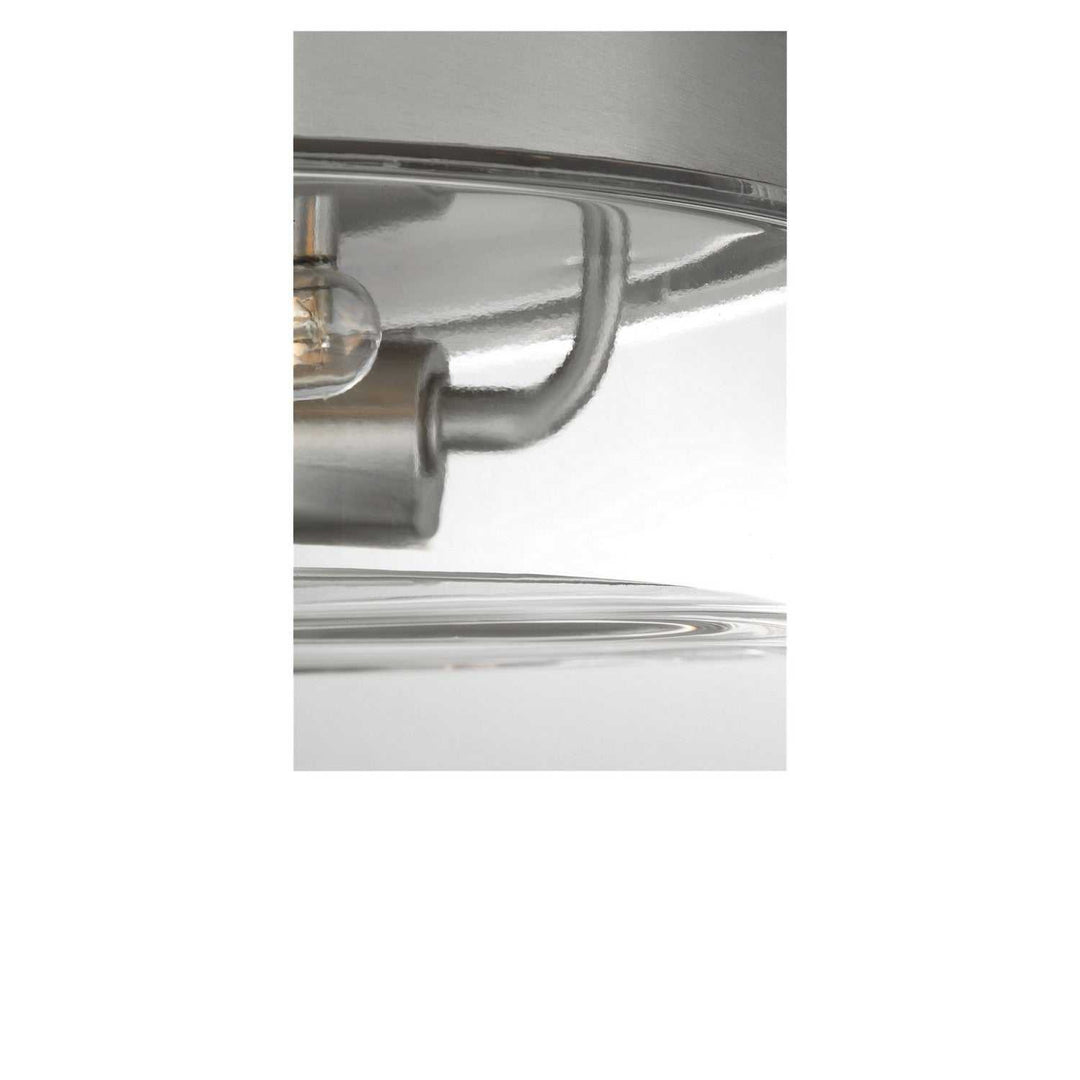 Rhett Two Light Flush Mount in Brushed Nickel Generation Lighting Canada