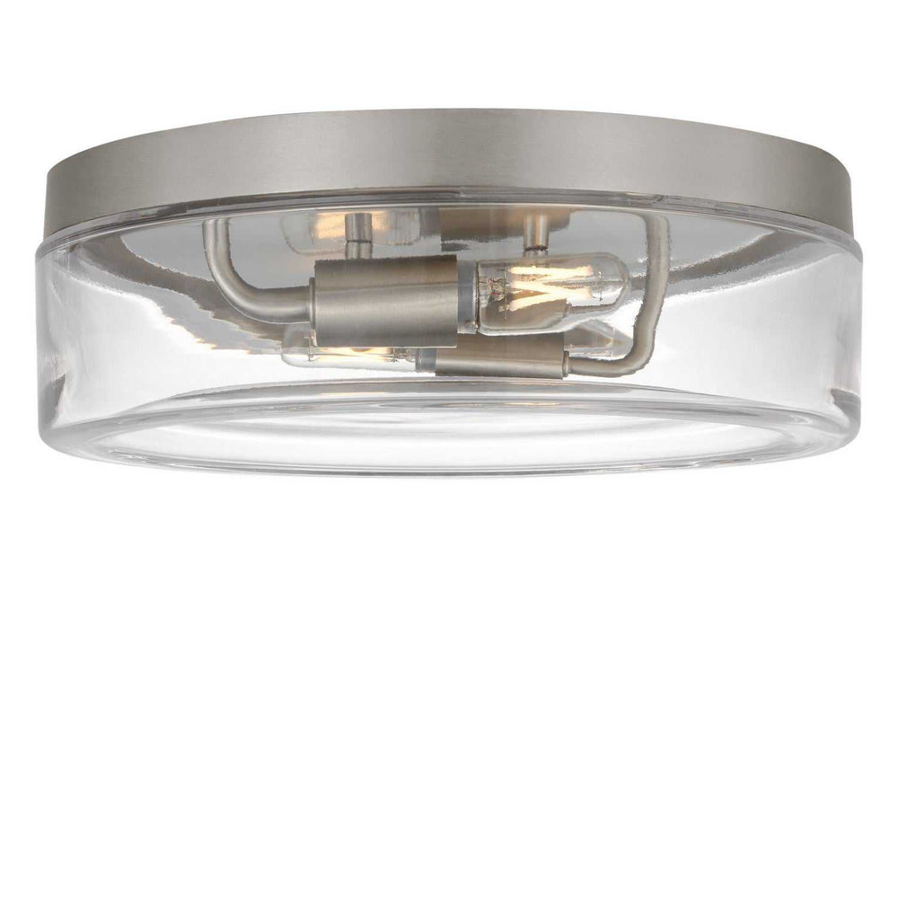 Rhett Two Light Flush Mount in Brushed Nickel Generation Lighting Canada