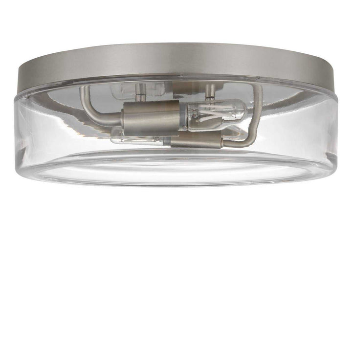Rhett Two Light Flush Mount in Brushed Nickel Generation Lighting Canada
