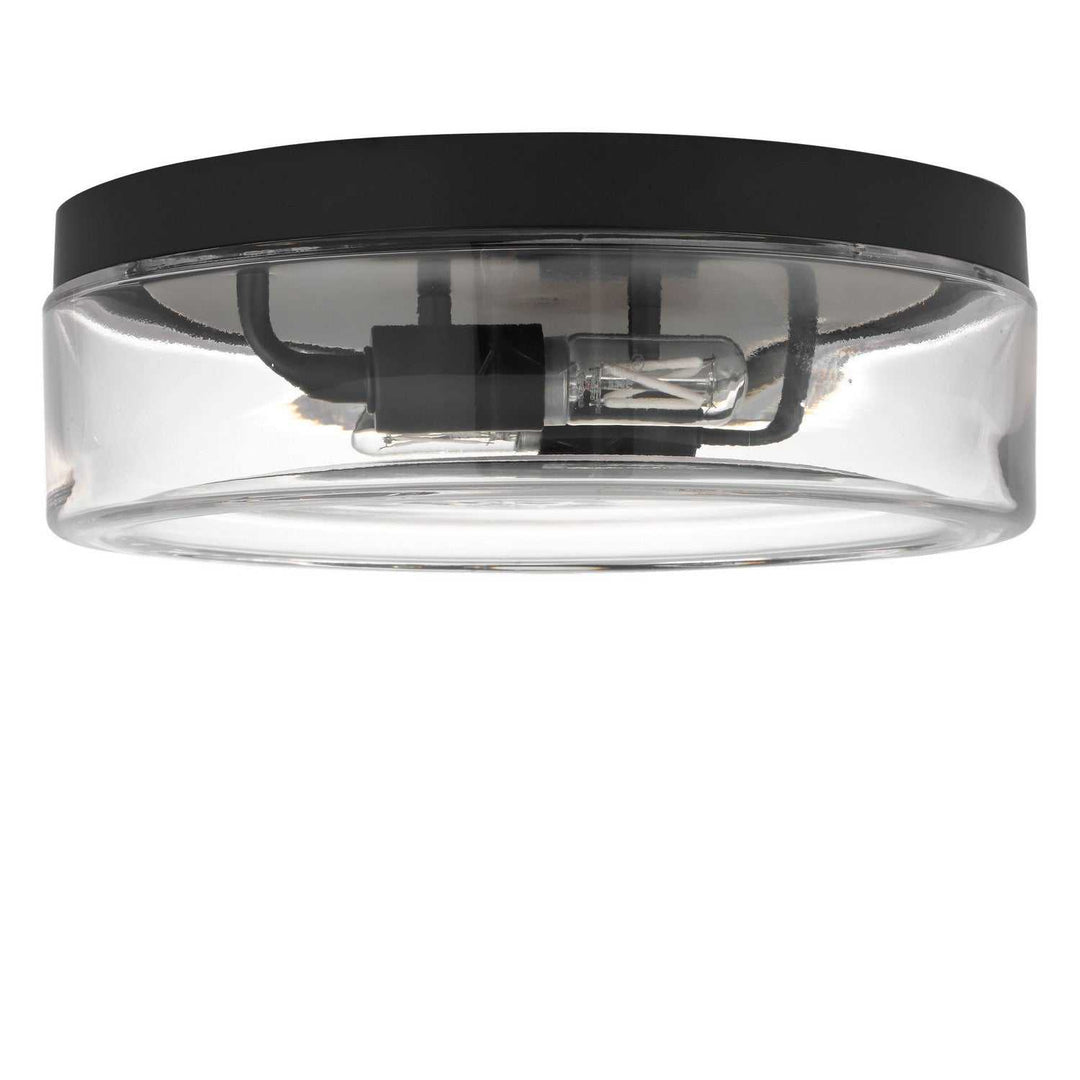 Rhett Two Light Flush Mount in Midnight Black Generation Lighting Canada