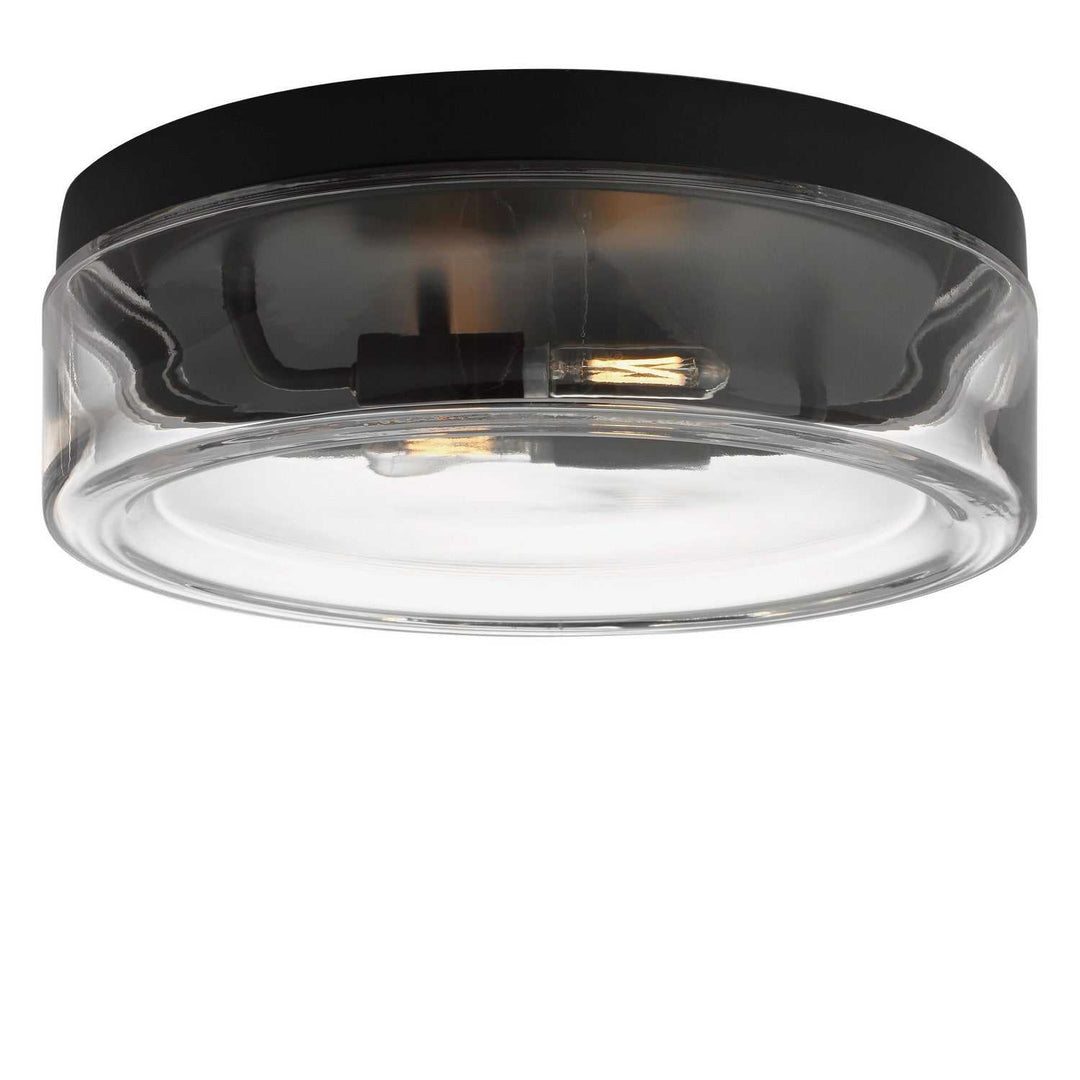 Rhett Two Light Flush Mount in Midnight Black Generation Lighting Canada