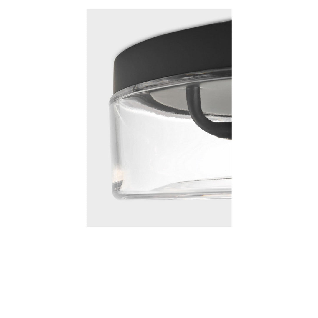 Rhett Two Light Flush Mount in Midnight Black Generation Lighting Canada