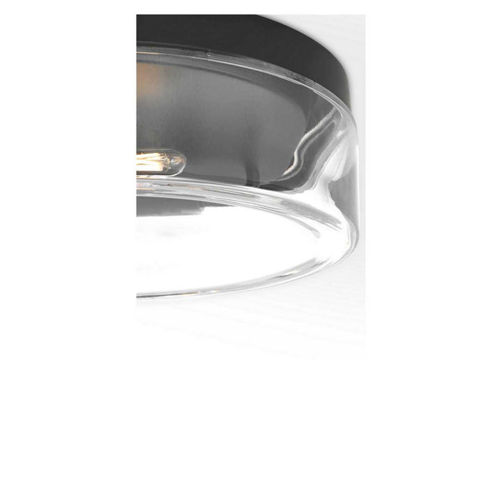 Rhett Two Light Flush Mount in Midnight Black Generation Lighting Canada
