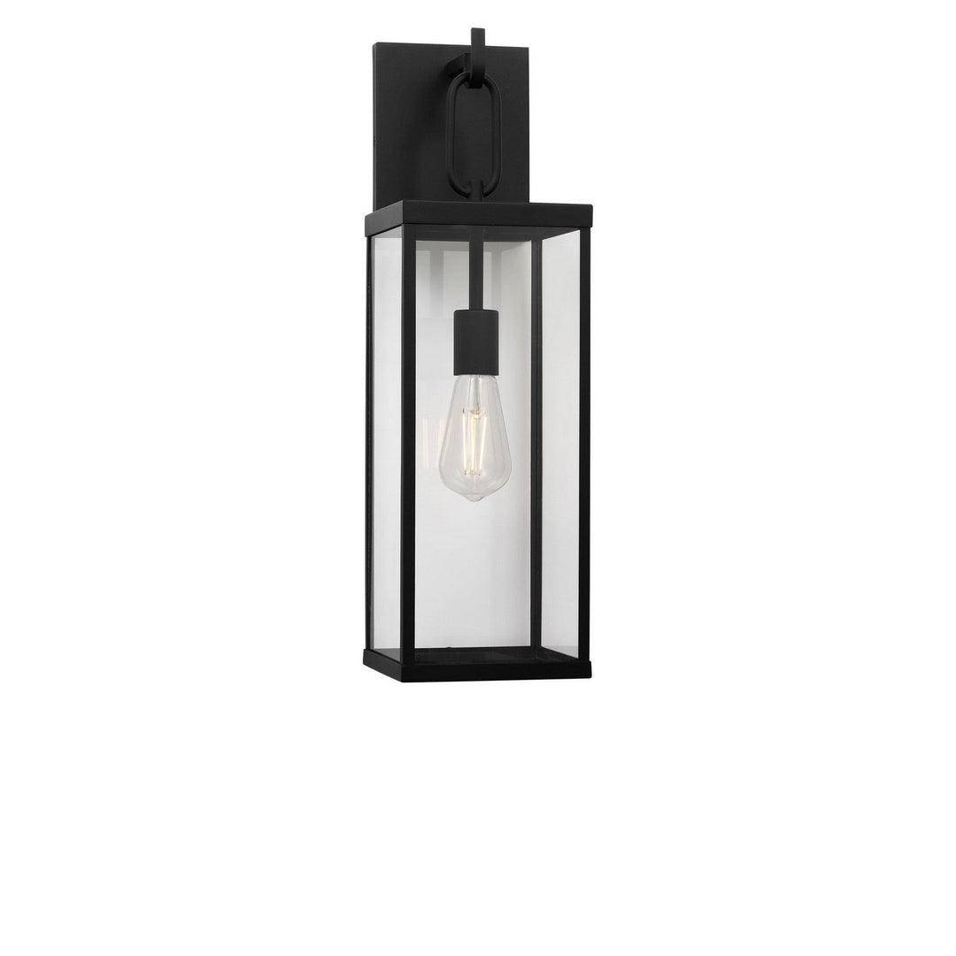 Rox One Light Lantern in Textured Black Generation Lighting Canada