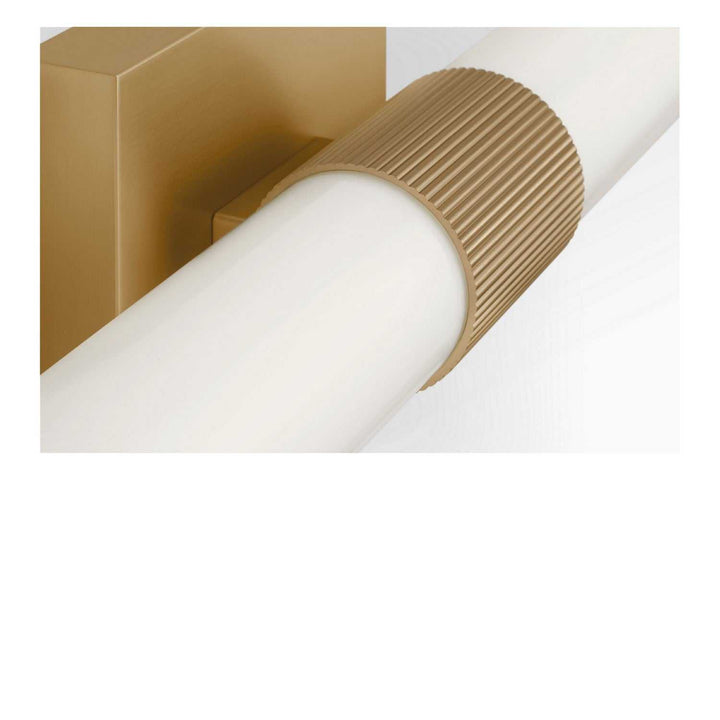 Sarco LED Vanity in Satin Brass Generation Lighting Canada