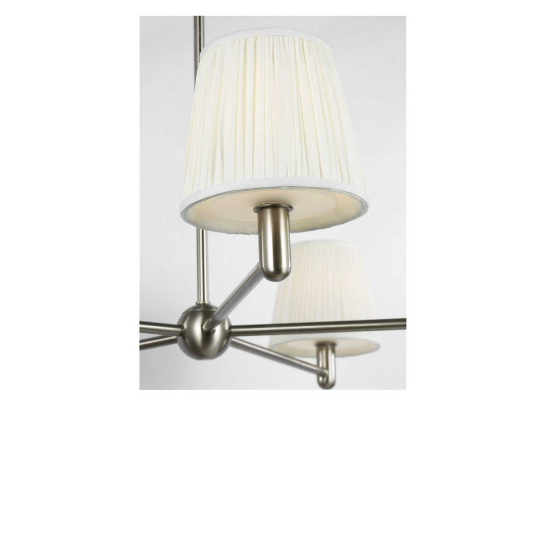 Vilera Five Light Chandelier in Brushed Nickel Generation Lighting Canada