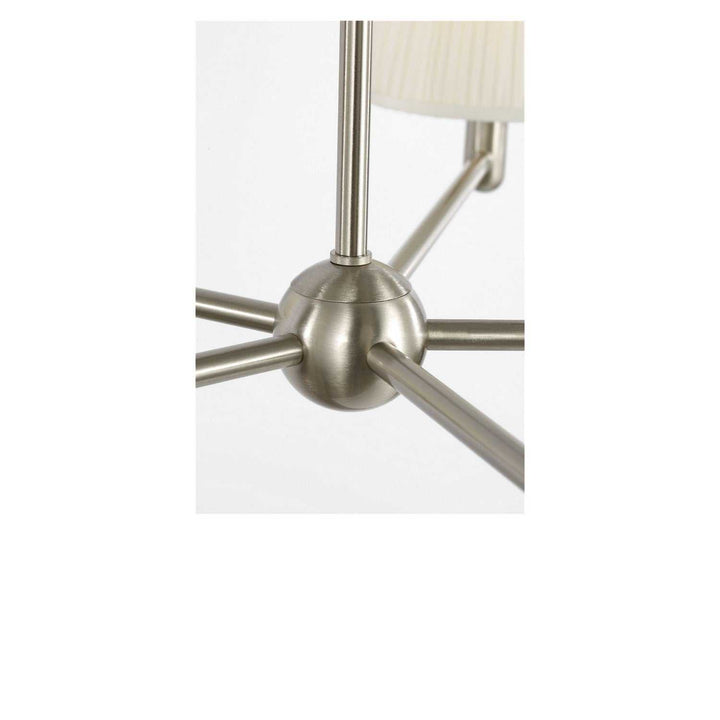 Vilera Five Light Chandelier in Brushed Nickel Generation Lighting Canada