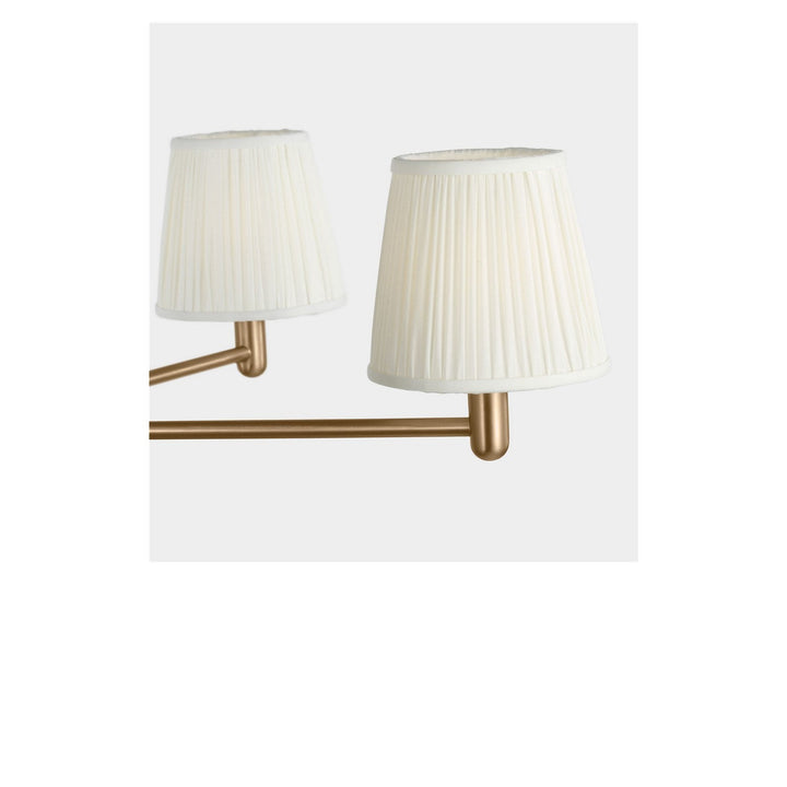 Vilera Five Light Chandelier in Satin Brass Generation Lighting Canada