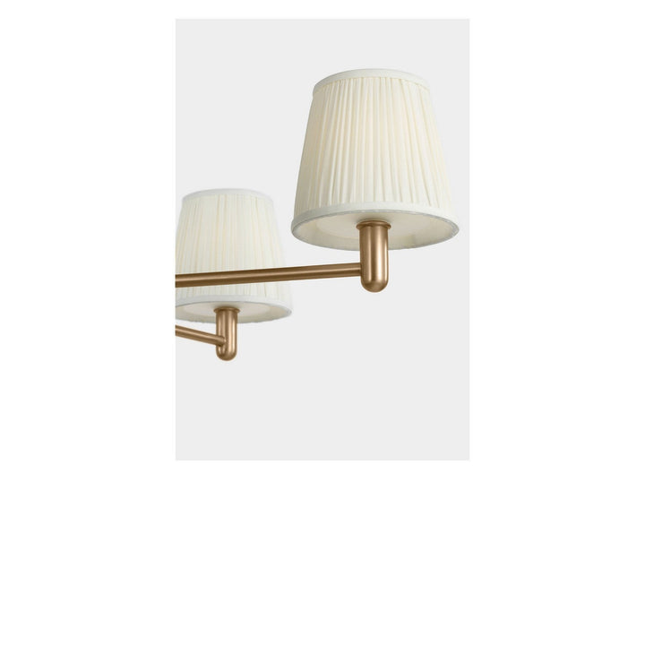Vilera Five Light Chandelier in Satin Brass Generation Lighting Canada