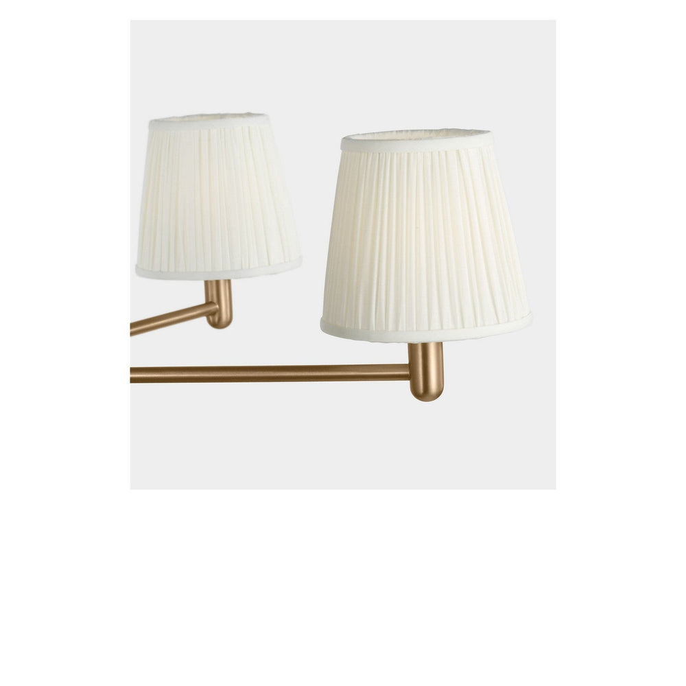 Vilera Five Light Chandelier in Satin Brass Generation Lighting Canada