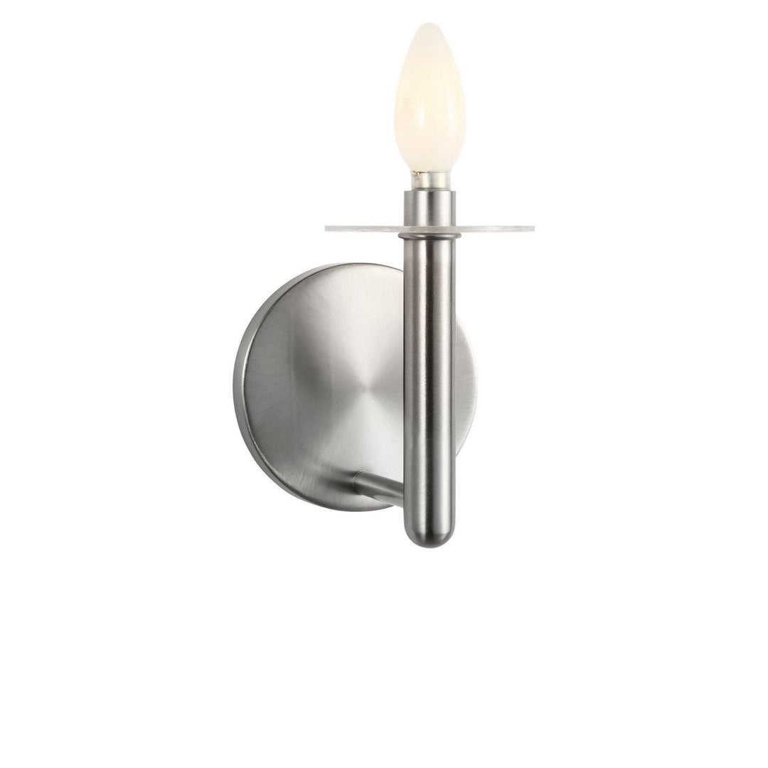 Vilera One Light Wall Sconce in Brushed Nickel Generation Lighting Canada