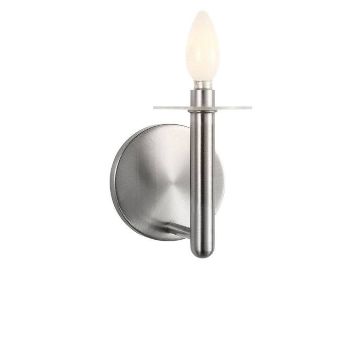 Vilera One Light Wall Sconce in Brushed Nickel Generation Lighting Canada