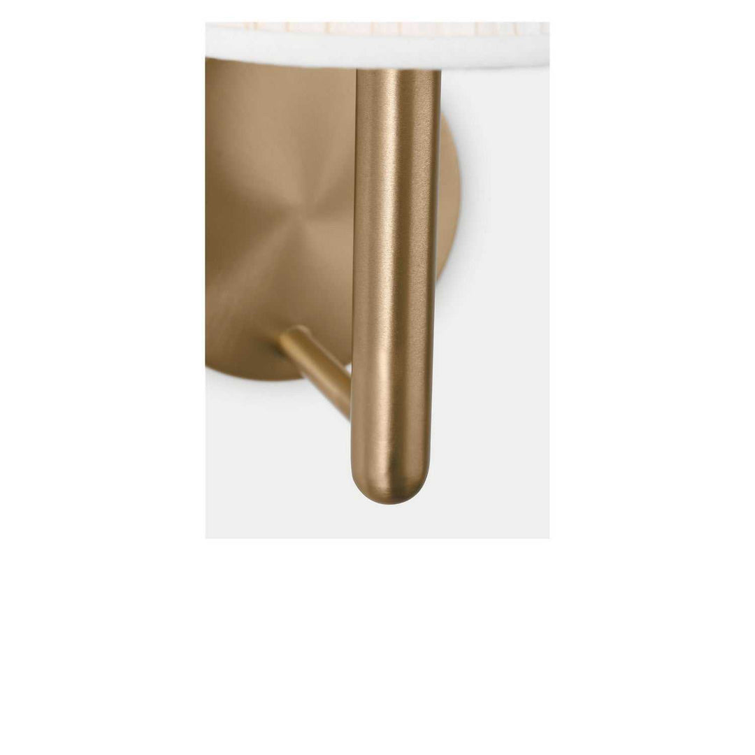 Vilera One Light Wall Sconce in Satin Brass Generation Lighting Canada