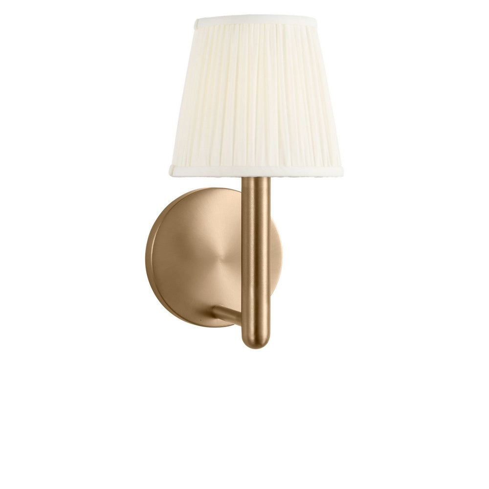 Vilera One Light Wall Sconce in Satin Brass Generation Lighting Canada