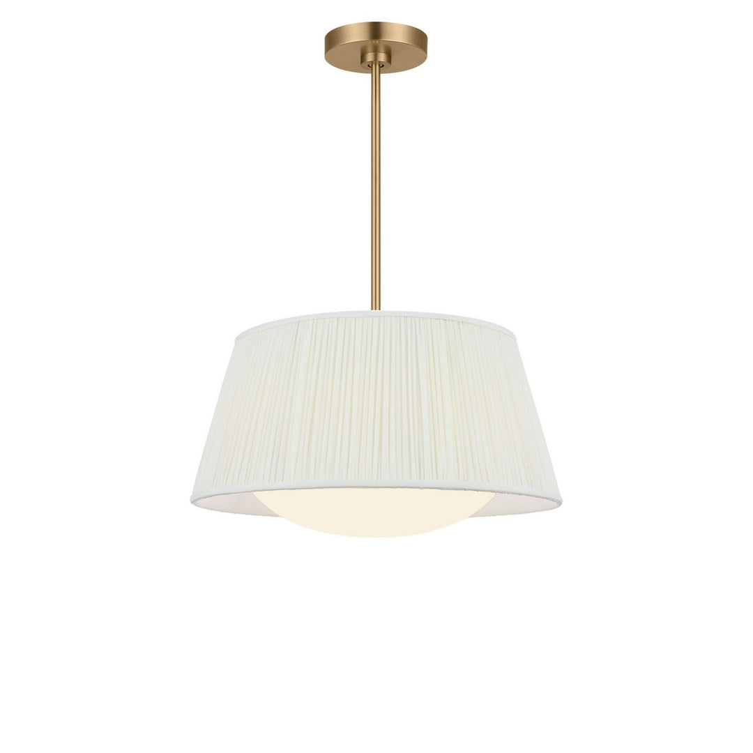 Vilera Three Light Pendant in Satin Brass Generation Lighting Canada