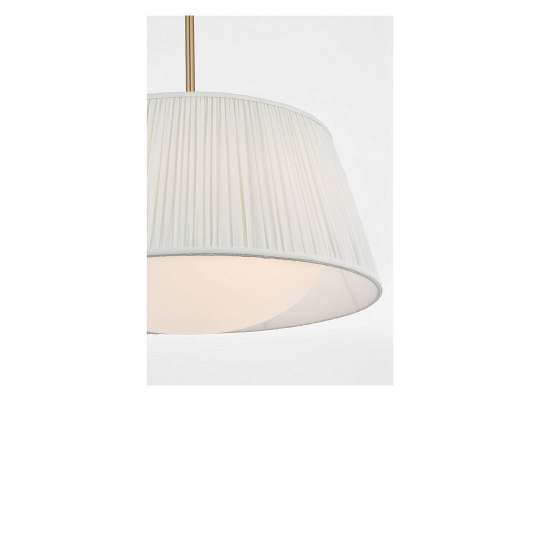 Vilera Three Light Pendant in Satin Brass Generation Lighting Canada