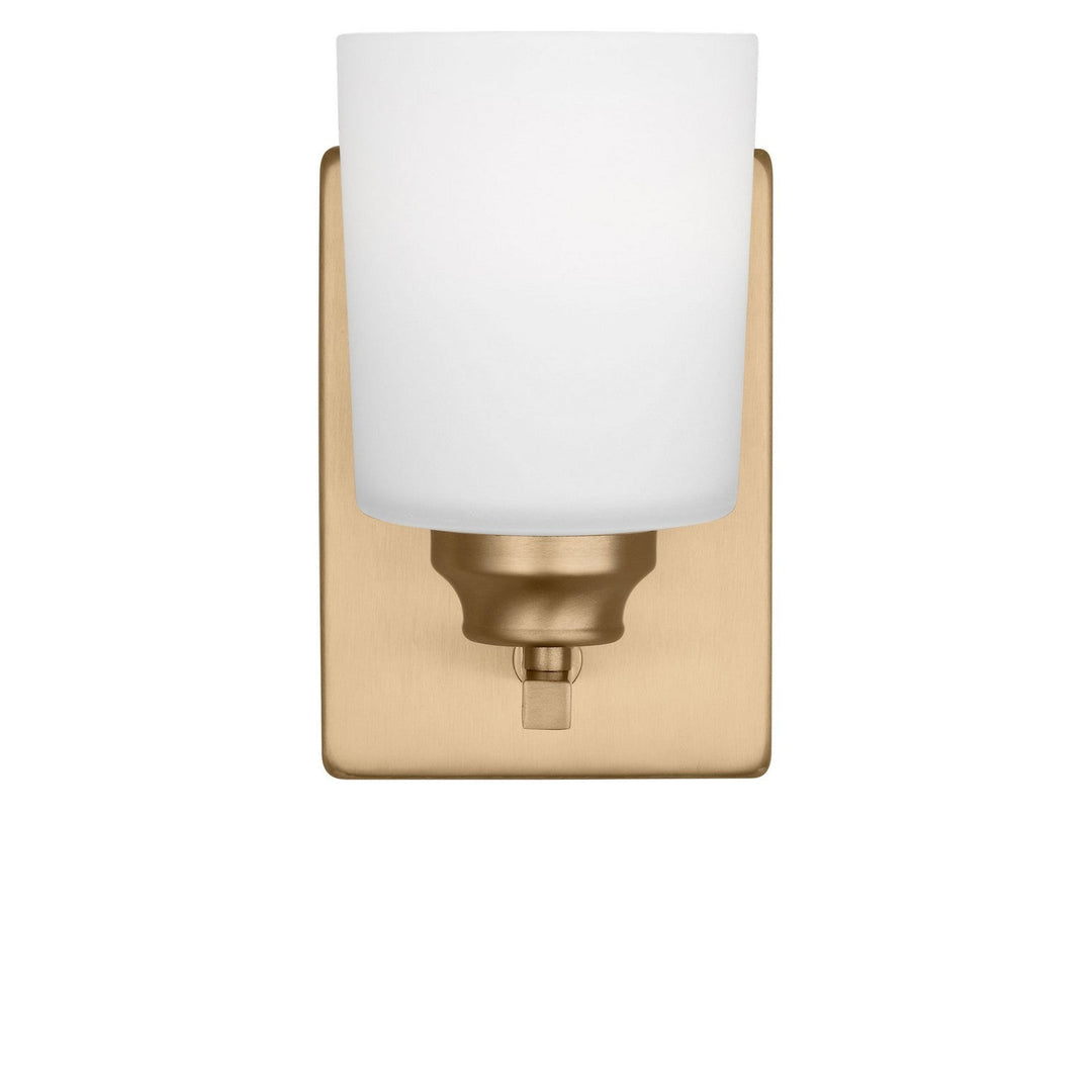Vinton One Light Bath in Satin Brass Generation Lighting Canada