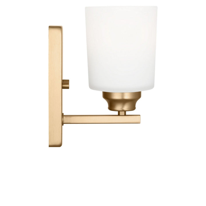 Vinton One Light Bath in Satin Brass Generation Lighting Canada