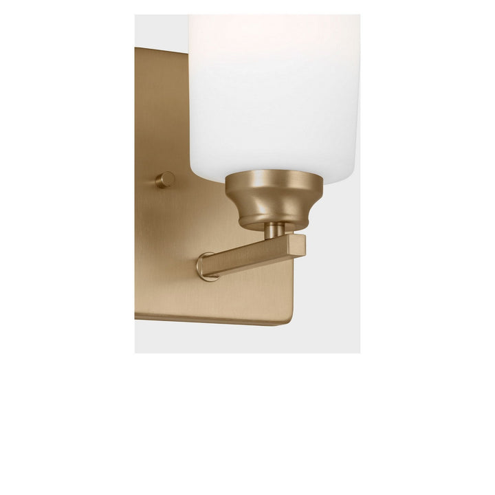 Vinton One Light Bath in Satin Brass Generation Lighting Canada