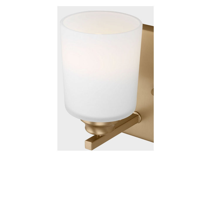 Vinton One Light Bath in Satin Brass Generation Lighting Canada