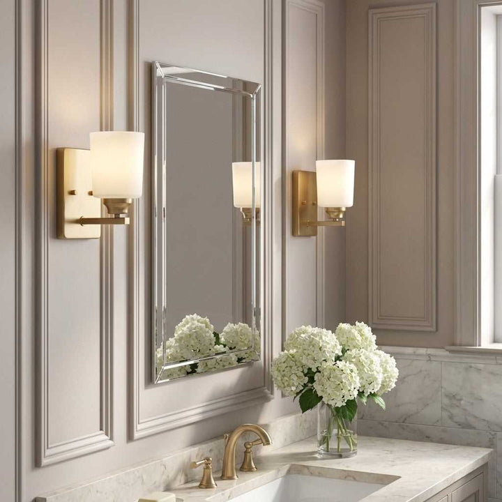 Vinton One Light Bath in Satin Brass Generation Lighting Canada