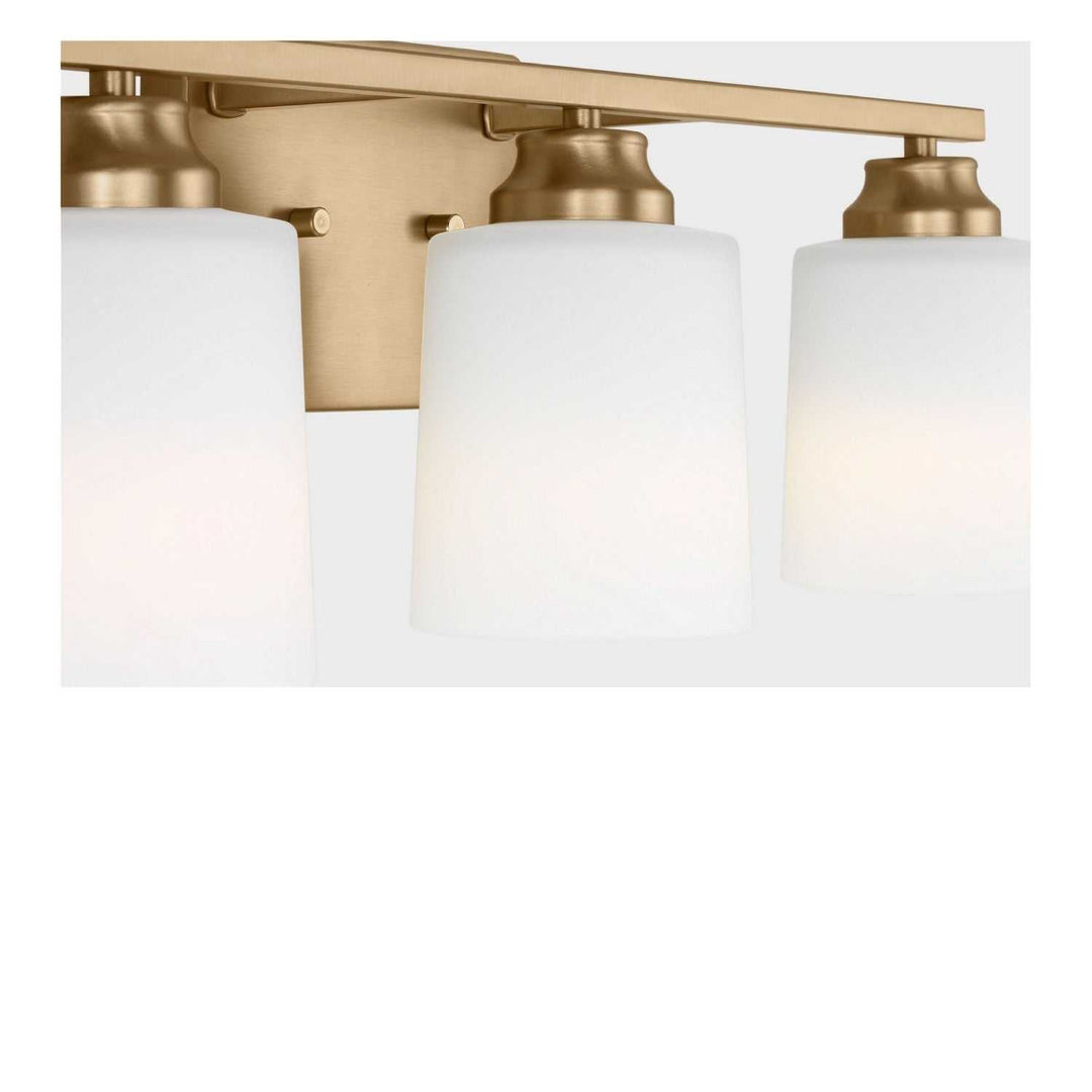 Vinton Three Light Bath in Satin Brass Generation Lighting Canada