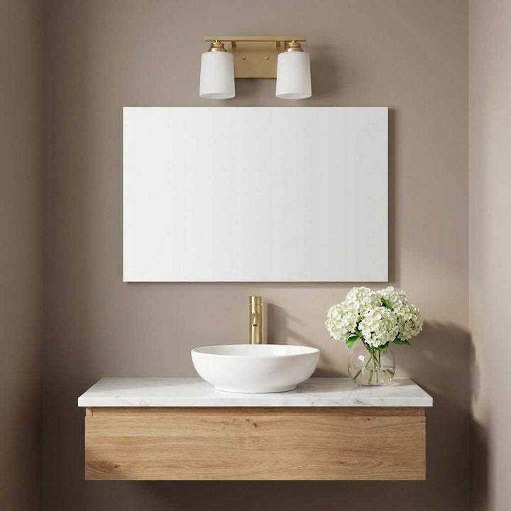 Vinton Two Light Bath in Satin Brass Generation Lighting Canada
