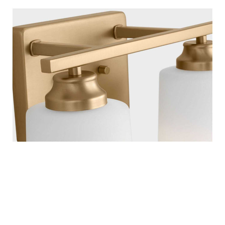 Vinton Two Light Bath in Satin Brass Generation Lighting Canada