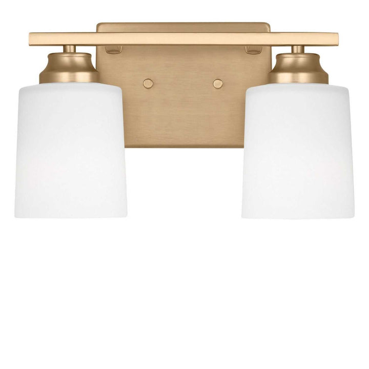 Vinton Two Light Bath in Satin Brass Generation Lighting Canada