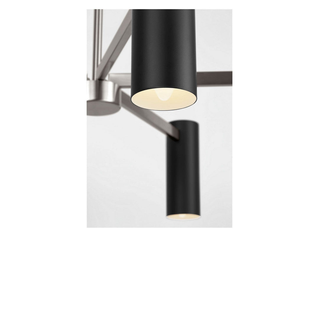Zentro Five Light Chandelier in Brushed Nickel Generation Lighting Canada