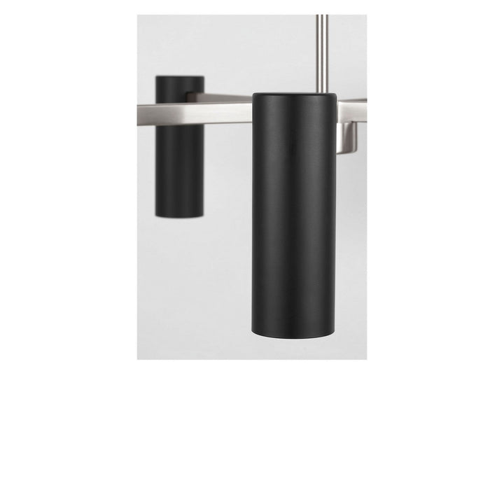 Zentro Five Light Chandelier in Brushed Nickel Generation Lighting Canada