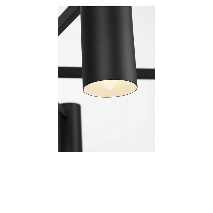 Zentro Five Light Chandelier in Midnight Black Generation Lighting Canada