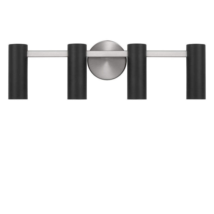 Zentro Four Light Vanity in Brushed Nickel Generation Lighting Canada
