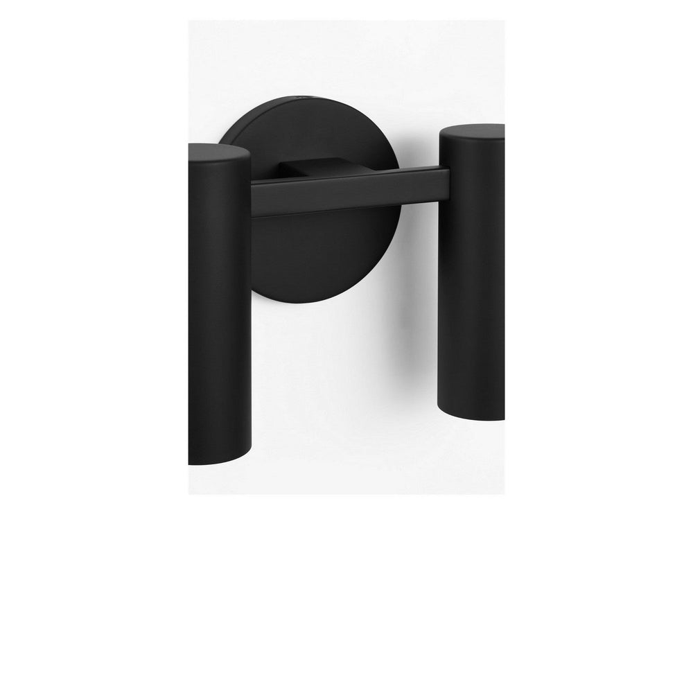 Zentro Four Light Vanity in Midnight Black Generation Lighting Canada