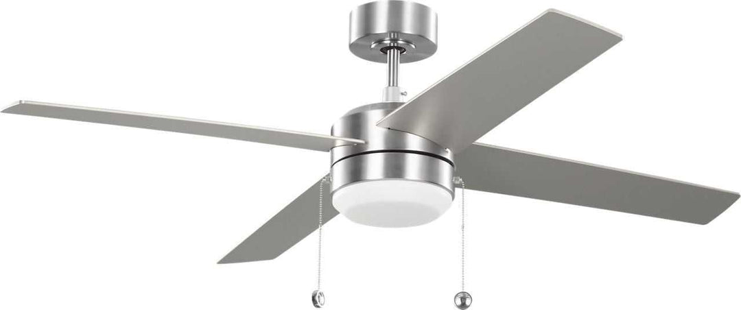 Loni 52" Ceiling Fan in Brushed Steel Generation Lighting Canada