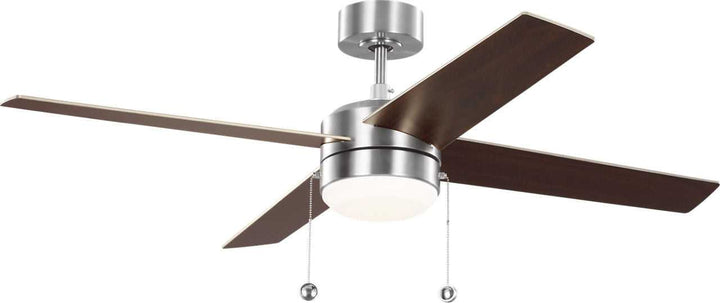 Loni 52" Ceiling Fan in Brushed Steel Generation Lighting Canada