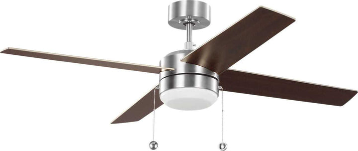Loni 52" Ceiling Fan in Brushed Steel Generation Lighting Canada