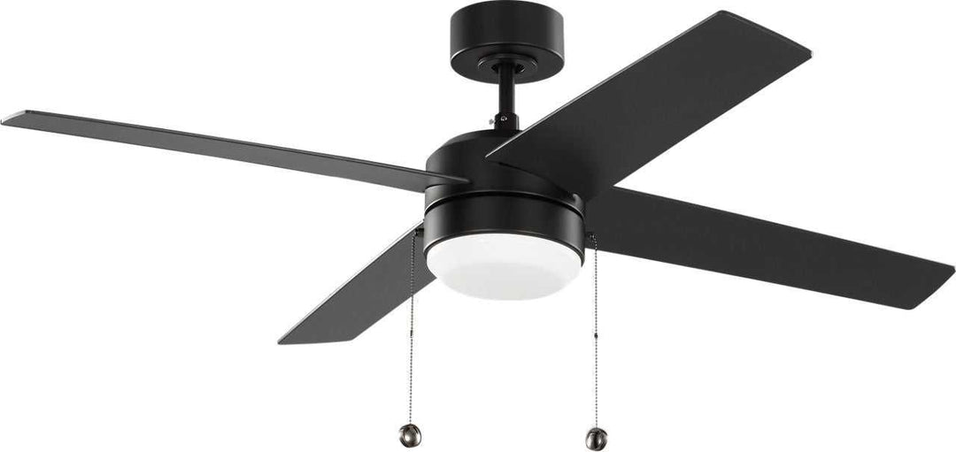 Loni 52" Ceiling Fan in Midnight Black Generation Lighting Canada