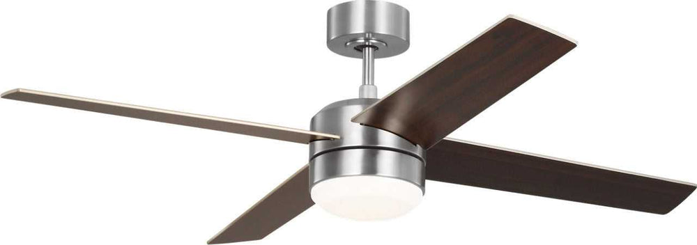 Loni 52" Ceiling Fan in Brushed Steel Generation Lighting Canada