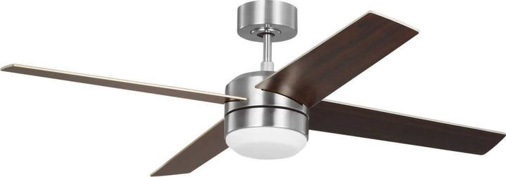 Loni 52" Ceiling Fan in Brushed Steel Generation Lighting Canada