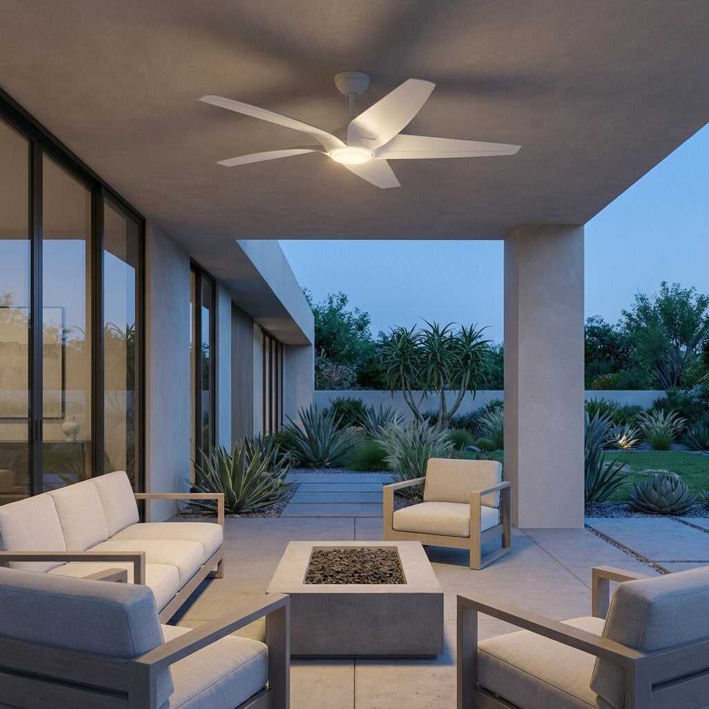 Dellwood 56" Ceiling Fan in Matte White Generation Lighting Canada