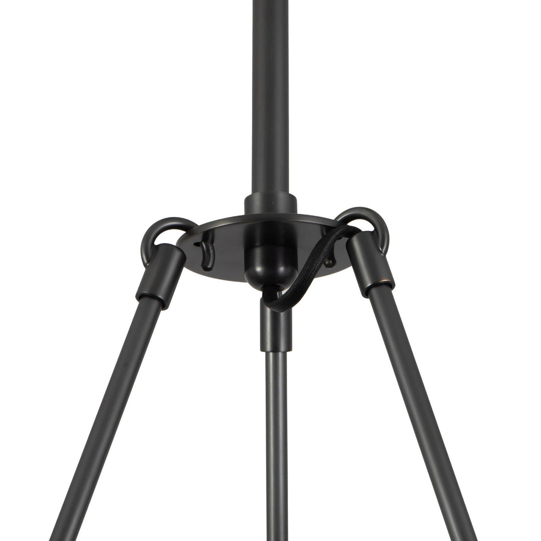 Dahlia LED Chandelier in Urban Bronze/Alabaster Alora Canada