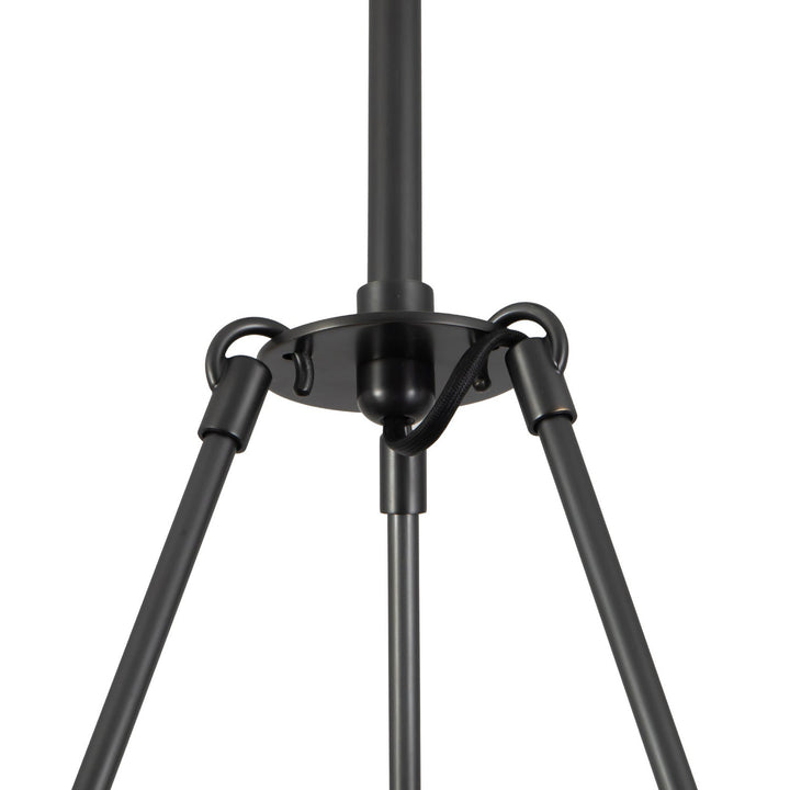 Dahlia LED Chandelier in Urban Bronze/Alabaster Alora Canada