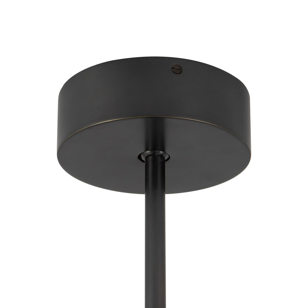 Dahlia LED Chandelier in Urban Bronze/Alabaster Alora Canada