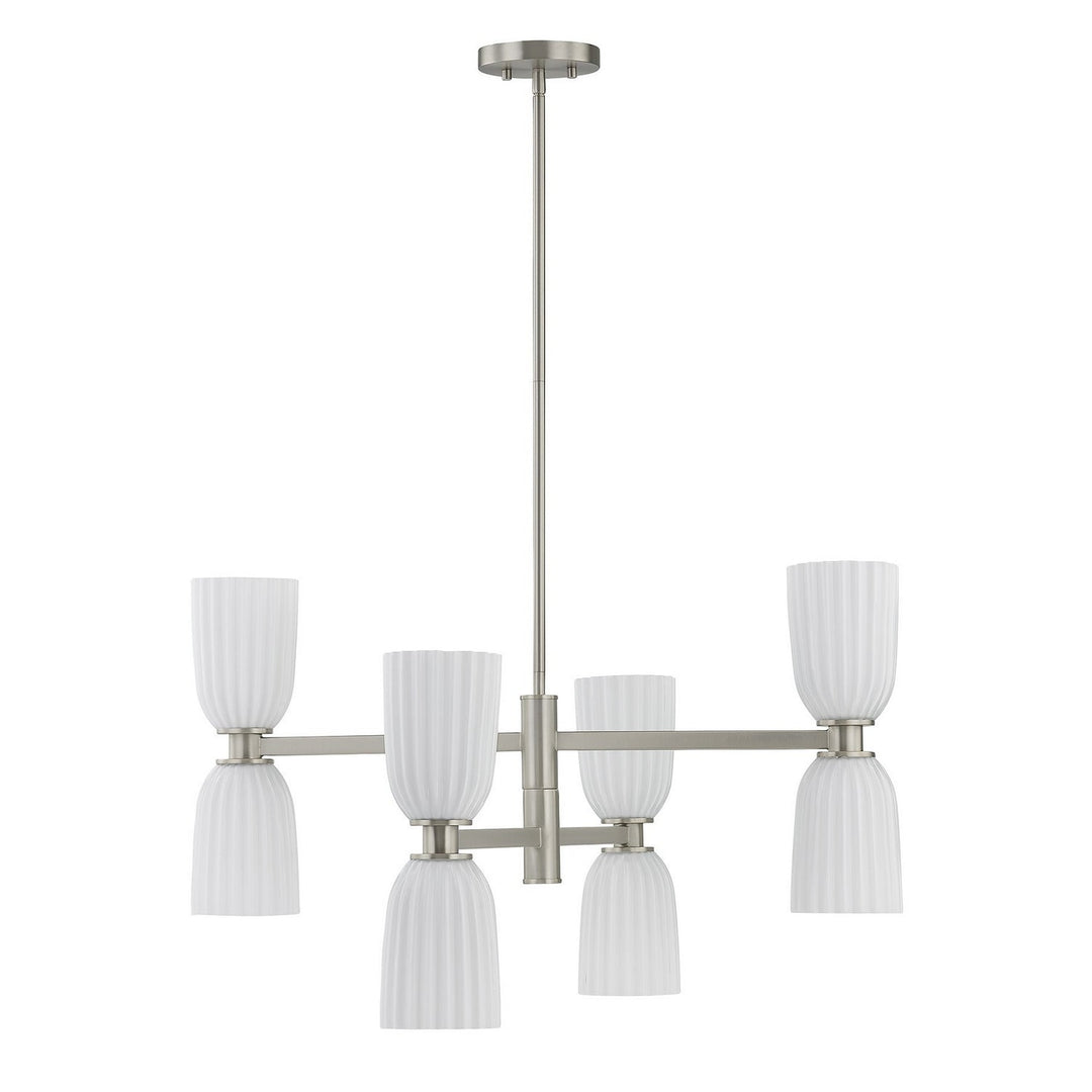 Savoy House - 1-1248-8-SN - Eight Light Chandelier - Baldwin - Satin Nickel